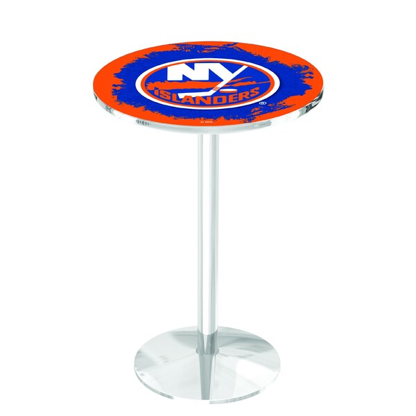 42" Chrome New York Islanders Pub Table